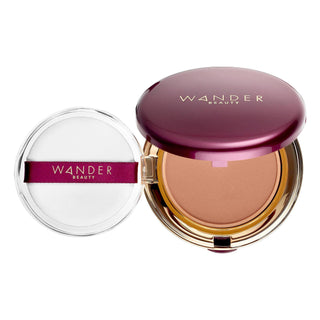 Wander Beauty Wanderlust Powder Foundation - Matte Finish, Hydrating, Cruelty-Free Makeup for All Skin Types Wanderlust Powder Foundation - Matte, Hydrating, Cruelty-Free | Wander Beauty powder foundation, matte finish foundation, cruelty-free makeup, talc-free foundation, natural-looking coverage, hydrating foundation, Wander Beauty, makeup for all skin types, clean beauty products, paraben-free, sulfate-free, phthalate-free, aloe leaf extract, hibiscus flower extract