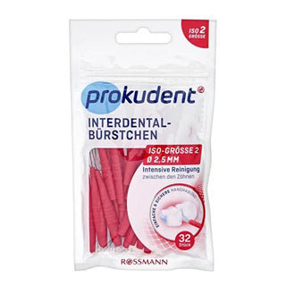 Prokudent Interdental Brushes: 32-Piece Set for Superior Gum Health & Teeth Cleaning - Dental Floss Alternative, Small Brush for Between Teeth Cleaning Prokudent Interdental Brushes - Superior Teeth Cleaning & Gum Health interdental brushes, dental floss alternative, teeth cleaning brushes, between teeth cleaner, oral hygiene, gum health, braces cleaner, bridge cleaner, prokudent interdental brushes, small interdental brushes, oral care, preventative dental care, braces, bridges, tight teeth spaces, plaque 