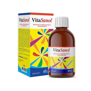 Vitasanol Multivitamin Syrup for Children - 250ml Liquid Vitamin and Mineral Supplement for Kids Vitasanol Multivitamin Syrup for Kids - 250ml multivitamin syrup for children, children's vitamin supplement, pediatric vitamin syrup, liquid multivitamin for kids, vitamin and mineral complex for children, kids health supplement, nutritional support for children, easy to administer vitamins, children's health and development