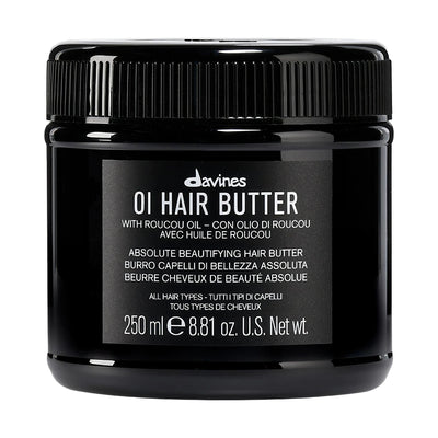 Davines OI Hair Butter Mask: Softness, Shine & Frizz Control - Vegan Hair Hydration Mask with Roucou Oil & UV Protection