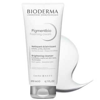 Bioderma Pigmentbio Foaming Cream Cleanser for Sensitive Skin - Gentle, Dermatologically Tested, 6.76 fl oz Bioderma Pigmentbio Foaming Cream Cleanser - Gentle & Effective Bioderma Pigmentbio Foaming Cream, gentle facial cleanser for sensitive skin, skincare for hyperpigmentation, dermatologically tested cleanser, hypoallergenic facial cream cleanser, sensitive skin care, hyperpigmentation treatment, skincare routine, Glycolic Acid skincare, Ginkgo Biloba Extract benefits, Coco Glucoside cleansing, paraben-