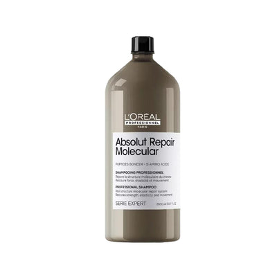 L'Oreal Professionnel Paris Serie Expert Absolut Repair Molecular Damaged Hair Shampoo - 1500ml, Repairing & Purifying f