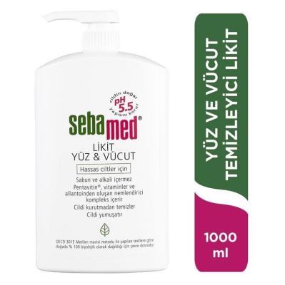 Sebamed Liquid Face and Body Cleanser - Gentle, pH 5.5, Hypoallergenic & Dermatologically Tested - 33.81 fl oz