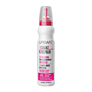 Urban Care Curly Hair Care Repair Spray - Vegan, Heat Protection Up to 230°C, Dermatologically Tested - 5.07 fl oz Urban Care Curly Hair Spray - Vegan & Heat Protective curly hair care, frizzy hair repair, vegan hair products, dermatologically tested hair care, heat protection hair spray, curly hair solution, frizz control, hair nourishment, vegan beauty products, cruelty-free hair care