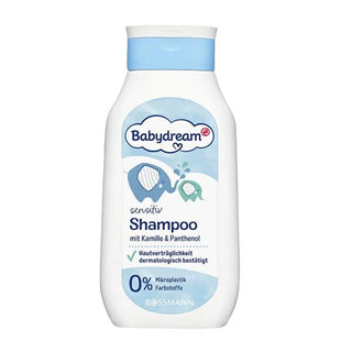 Babydream Gentle Baby Shampoo with Chamomile Extract - Vegan, Hypoallergenic, Dermatologically Approved - 8.45 fl oz Babydream Baby Shampoo with Chamomile - Gentle & Vegan baby shampoo, chamomile extract, vegan baby care, hypoallergenic shampoo, dermatologically approved baby products, gentle baby products, natural baby care, sensitive skin baby shampoo, soap-free baby shampoo, pH balanced baby shampoo