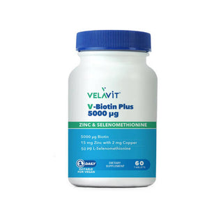 Velavit V-Biotin Plus 5000ug 60 Tablets