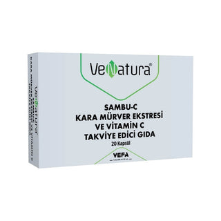 VeNatura Sambu-C Black Elderberry and Vitamin C 20 Capsules