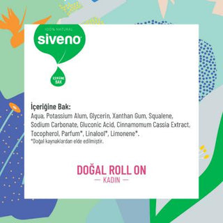 Siveno Natural Roll-On Deodorant for Women - Aluminum Free, Vegan & Hypoallergenic - Odor Control & Sensitive Skin Friendly Siveno Natural Deodorant: Vegan, Aluminum-Free for Sensitive Skin natural roll-on deodorant, vegan deodorant, aluminum free deodorant, deodorant for sensitive skin, alcohol free deodorant for women, natural deodorant for women, potassium alum deodorant, hypoallergenic deodorant, siveno deodorant, natural deodorant, women's deodorant, sensitive skin deodorant, vegan, cruelty-free, alumi