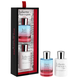 Juliette Has a Gun Mini Duo Fragrance Set: Not a Perfume & Miami Shake - Discover Your Signature Layered Scent! Juliette Has a Gun Mini Fragrance Set - Layer Your Perfect Scent fragrance set, mini perfume set, Juliette Has a Gun, Not a Perfume, Miami Shake, gourmand fragrance, layering fragrances, dabber perfume, signature scent, fragrance gift set, perfume, mini perfume, travel perfume, collectible perfume, creamy fragrance, strawberry fragrance, elegant scent, minimalist fragrance, gift for her, gifts for