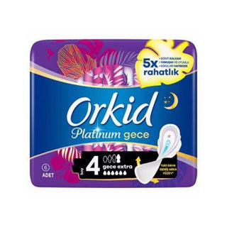 Orkid Hygienic Night Pad - 6 Count - Enhanced Protection & Comfort for Women Orkid Hygienic Night Pad - Comfort & Protection hygienic night pad, overnight sanitary pads, leakage protection, odor control sanitary products, feminine hygiene products, women's health, menstrual care, sanitary pads, Orkid, night pad, comfort, hygiene, leakage protection, odor control, women's comfort, menstrual products