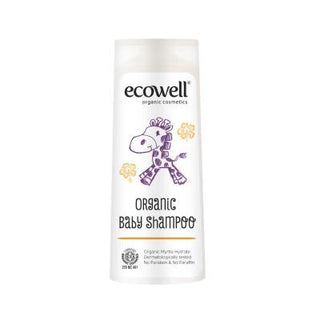 Ecowell Organic Baby Shampoo 300ml - Gentle, Natural Hair & Body Wash for Sensitive Skin - Paraben & SLS Free - Prevents Cradle Cap Ecowell Organic Baby Shampoo - Natural & Gentle - Cradle Cap organic baby shampoo, baby shampoo, natural baby shampoo, cradle cap shampoo, gentle baby shampoo, organic baby hair wash, paraben free baby shampoo, baby hair and body wash, organic shampoo, natural shampoo, baby wash, hair wash, baby bath, sensitive skin, hypoallergenic, myrtle water, orange oil, paraben-free, silic
