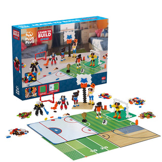 plus plus sports learning set 600 pieces, colorful building blocks for kids, creative playset for motor skill development Plus Plus 600 Piece Sports Learning Set | Creativity Booster Plus Plus 600 Piece Learning Sports Set plus-plus, sports-learning-set, educational-toy, building-blocks, creativity, fine-motor-skills, children-toys, imaginative-play, problem-solving, ai-generated