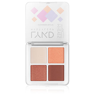lykd 4-color eyeshadow palette sandy beach front view, lykd eyeshadow palette sandy beach colors, lykd 4-color eyeshadow palette in use LYKD 4-Color Eyeshadow Palette - Sandy Beach for Makeup Lovers | 4 Colors LYKD 4-Color Eyeshadow Palette - Sandy Beach makeup, eyeshadow, lykd, makeup-lovers, sandy-beach, cosmetics, beauty, women, long-lasting, ai-generated