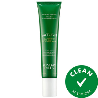 Saturn - Sulfur + Niacinamide Spot Treatment Mask for Acne, Blemishes, and Oily Skin - Vegan Skincare Saturn Sulfur + Niacinamide Spot Treatment Mask - Vegan Acne Solution spot treatment mask, sulfur skincare, niacinamide benefits, acne treatment, vegan skincare products, cleanse skin, anti-acne mask, natural skincare, skincare, face mask, facial treatment mask, blemish control, oily skin solution, sensitive skin friendly, cruelty-free, gluten-free