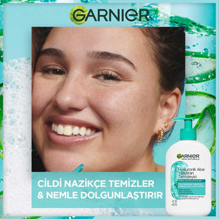 Garnier Hyaluronic Aloe Vera Facial Cleanser: Hydrating, Soothing Vegan Face Wash for Sensitive Skin - Sulfate-Free, 8.45 fl oz Garnier Hyaluronic Aloe Cleanser | Hydrating Vegan Face Wash hyaluronic acid cleanser, aloe vera facial cleanser, vegan face wash, sulfate-free cleanser, hydrating face wash, soothing facial cleanser, sensitive skin cleanser, Garnier cleanser, face wash, cleanser, facial cleanser, hyaluronic acid, aloe vera, glycerin, vegan, sulfate-free, hydrating, soothing, sensitive skin, skin c