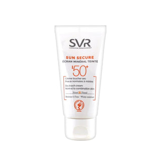 SVR Sun Secure Ecran Mineral Spf50+ Sunscreen Cream for Sensitive Skin - 60ml Mineral Sunscreen SVR Sun Secure Mineral Spf50+ Sunscreen Cream mineral sunscreen, SPF50+ sunscreen, SVR Sun Secure, sunscreen cream, sun protection, sensitive skin, outdoor enthusiasts, skin protection, UV protection, mineral-based formula, Secure Ecran technology