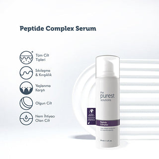 peptide complex anti-aging serum 30 ml, The Purest Solutions serum bottle The Purest Solutions Peptide Complex Anti-Aging Skin Care Serum - Reduces Fine Lines and Wrinkles | 30 ml Peptide Complex Anti-Aging Skin Serum - 30ml peptide-complex, anti-aging-serum, skin-care, wrinkle-repair, hydration, adults-concerned-with-aging, skin-rejuvenation, the-purest-solutions, serum-30ml, ai-generated