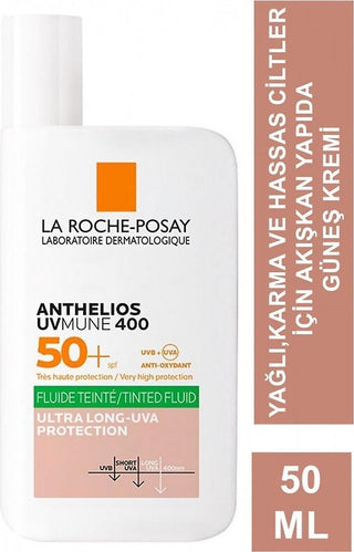 La Roche-Posay Anthelios UVmune 400 Oil Control Fluid Tinted SPF 50 Sunscreen for Oily Sensitive Skin - 1.69 fl oz