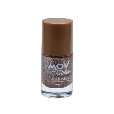 Mov Bakır No.08 Glitter Nail Polish - Sparkly Nail Art Polish for Unique Nail Designs