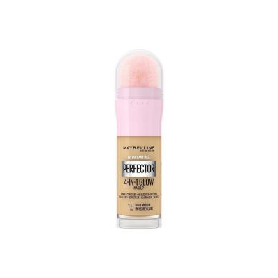 Maybelline Instant Perfector Glow 4-in-1 Foundation: Light Medium Coverage, Radiant Finish, Vegan Formula - Concealer, H