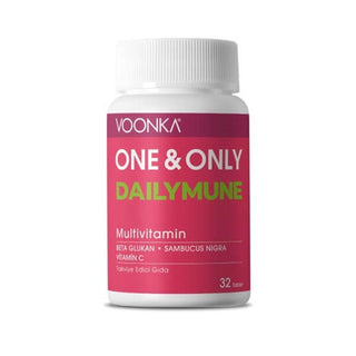 voonka one and only dailymune tablets packaging, voonka dailymune tablets nutrient information, voonka dailymune tablet ingredients Voonka One & Only Dailymune 32 Tablets | Immune Support Formula Voonka One & Only Dailymune Tablets - Immune Support voonka, dailymune, immune-support, vitamins, dietary-supplements, elderberry, beta-glucan, adults, health, ai-generated