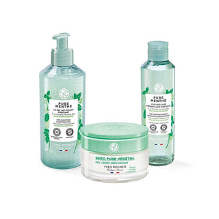 Bioderma Skincare Set for Combination/Oily Skin - Deep Cleansing, Oil Balancing, Hydrating Daily Routine Bioderma Skincare Set for Oily Skin - Deep Cleansing & Hydrating skincare set for combination skin, oily skin care routine, deep cleansing face wash, micellar water for oily skin, salicylic acid gel cream, combination skin skincare, oily skin products, skincare for blackheads, organic mint skincare, daily skincare routine, travel skincare set, gifts for oily skin