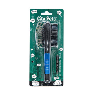 City Pets Pet Grooming Brush - Dual-Sided Ergonomic Pet Care Tool for Comfortable Grooming & Massage City Pets Pet Grooming Brush - Ergonomic Dual-Sided Pet Care pet grooming brush, dual-sided pet brush, ergonomic pet grooming tool, pet care accessories, pet massage brush, pet grooming tools, pet care, grooming accessories, pet owners, pet comfort, pet health