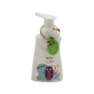 INCIA Natural Foaming Soap for Children - Gentle Olive Oil-Based Formula, 6.76 fl oz INCIA Natural Foaming Soap for Children - Gentle & Safe natural baby soap, olive oil soap for children, gentle foaming soap, kid-friendly skincare, chemical-free baby care, baby skincare, natural skincare, olive oil-based soap, children's bath products