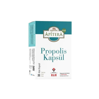 Apitera Propolis Supplement - 30 Capsules | Pure Propolis 125mg | Immune System Support | Natural Health Product