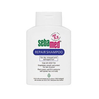 Sebamed Repair Shampoo 6.76 fl oz - pH Balanced for Damaged Hair, Healthy Scalp Sebamed Repair Shampoo - pH 5.5 for Damaged Hair repair shampoo, pH balanced shampoo, damaged hair care, Sebamed Repair Shampoo, healthy scalp shampoo, hair repair, nourishing shampoo, plant-based hair care, damaged hair repair, hair growth promotion, scalp health, gentle hair care, daily shampoo, Sebamed, hair care, cosmetic