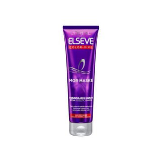 Loreal Elseve Colorvive Mor Maske 150ml - Color Correcting Hair Mask for Blonde, Grey Hair Loreal Elseve Colorvive Mor Maske 150ml - Anti-Brassiness Hair Mask Loreal Elseve Colorvive, Color correcting hair mask, Anti-brassiness hair care, Blonde hair care, Grey hair maintenance, Hair color maintenance, Color-treated hair, Brassiness correction, Hair mask, Color correction, Hair care, Salon quality hair care, Vibrant hair color
