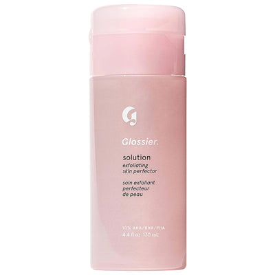 Solution Skin-Perfecting Daily Chemical Exfoliator: AHA BHA PHA Blend for Pore Minimizing, Brightening & Smooth Skin - V