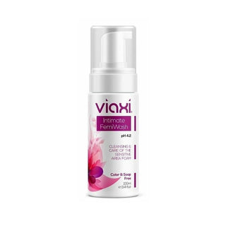 viaxi intimate femiwash pH 4.2 cleanser 100ml bottle, gentle cleansing foam for women Viaxi Intimate FemiWash - pH 4.2 Cleanser | 100ml Viaxi Intimate FemiWash - pH 4.2 Cleanser | 100ml viaxi, intimate-cleanser, femiwash, ph-balanced, women-care, personal-hygiene, sensitive-skin, daily-use, gentle-cleansing, ai-generated