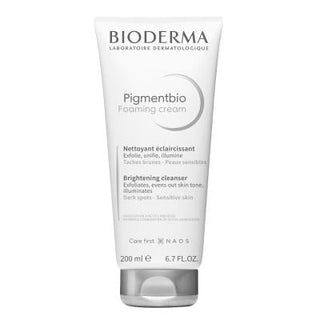 Bioderma Pigmentbio Foaming Cream Cleanser for Sensitive Skin - Gentle, Dermatologically Tested, 6.76 fl oz Bioderma Pigmentbio Foaming Cream Cleanser - Gentle & Effective Bioderma Pigmentbio Foaming Cream, gentle facial cleanser for sensitive skin, skincare for hyperpigmentation, dermatologically tested cleanser, hypoallergenic facial cream cleanser, sensitive skin care, hyperpigmentation treatment, skincare routine, Glycolic Acid skincare, Ginkgo Biloba Extract benefits, Coco Glucoside cleansing, paraben-