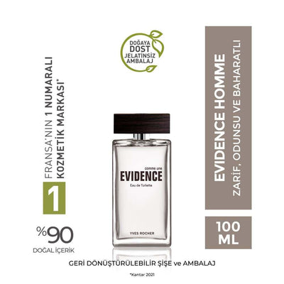 Comme Une Evidence EDT 100ml - Citrus & Spicy Men's Fragrance by Comme Une Evidence