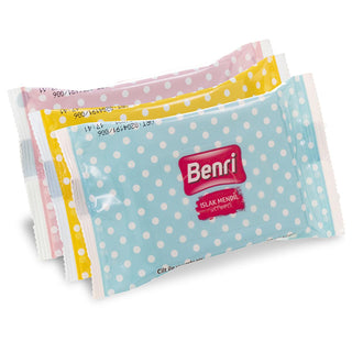 Benri Mini Wet Wipes 3-Pack: Paraben-Free, pH Balanced, Perfect for Travel & On-the-Go Cleansing Benri Mini Wet Wipes: Travel Pack - Clean & Refresh On-the-Go Wet wipes, Pocket wipes, Mini wet wipes, Paraben free wipes, Travel wipes, Personal cleansing wipes, pH balanced wipes, Portable wet wipes, Wet towel, Facial wipes, Hand wipes, Sanitizing wipes, Cleansing wipes, Hygiene, Personal hygiene, Travel, On the go, Convenience, Sensitive skin, Paraben-free, pH balanced, Mini size, Resealable, Pocket, Bag, Pur