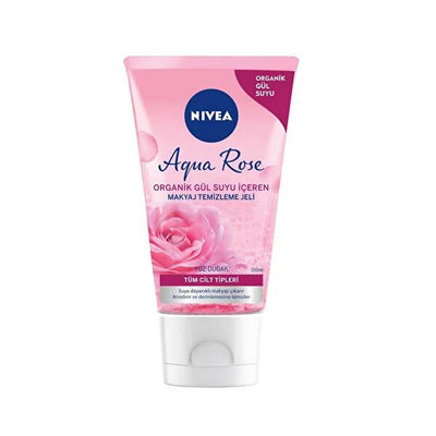 Nivea Micellar Makeup Cleansing Gel with Organic Rose Water - Gentle Skincare for All Skin Types, 24-hour Hydration