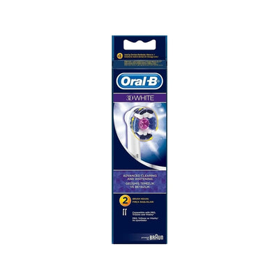 Oral-B Oral-B 3D White Toothbrush Replacement Heads (Pack of 2) - Compatible with Oral-B 3D White Toothbrushes