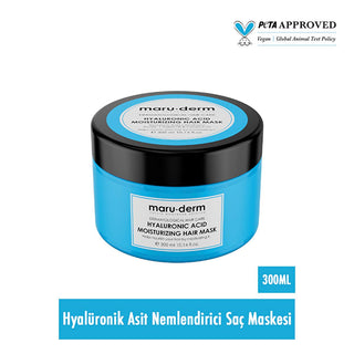 Maruderm Hyaluronic Acid Hair Mask: Deeply Hydrates & Repairs Dry, Damaged Hair - Vegan & All Hair Types Maruderm Hyaluronic Hair Mask: Hydrates Dry & Damaged Hair hyaluronic acid hair mask, vegan hair mask, moisturizing hair treatment, hair mask for dry hair, hair mask for damaged hair, argan oil hair mask, hair hydration mask, hair mask, dry hair, damaged hair, vegan hair care, moisturizing, argan oil, aloe vera, hair treatment, hair hydration, deep conditioning, all hair types, hair repair, cruelty-free,