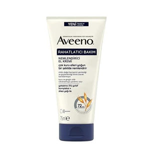 Aveeno Moisturizing Hand Cream for Dry Skin Relief - Soothing Oat & Shea Butter, 2.54 fl oz Aveeno Hand Cream for Dry Skin - 2.54 fl oz moisturizing hand cream, dry skin relief, sensitive skin hand cream, Aveeno hand cream, oat and shea butter hand cream, natural skincare, hand moisturizer, dry hand treatment, soothing hand cream, recyclable packaging, skincare for dry hands