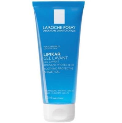 La Roche Posay Lipikar Gentle Cleansing Gel for Dry Sensitive Skin - Soothing Relief for Face & Body, Hypoallergenic, 3.