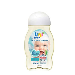 Uni Baby Gentle Shampoo 6.76 fl oz - Hypoallergenic & Paraben-Free Baby Hair Care Uni Baby Gentle Shampoo - Safe & Hypoallergenic Baby Hair Care baby shampoo, gentle baby shampoo, hypoallergenic baby shampoo, paraben-free baby shampoo, SLS-free baby shampoo, baby hair care, gentle baby hair care, natural baby products, safe baby shampoo, baby bath products