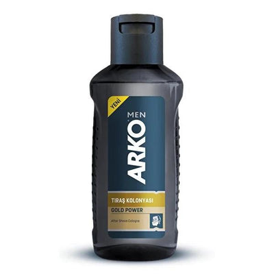Arko Men After Shave Cologne Gold Power 255ml - Refreshing Post-Shave Care for Men