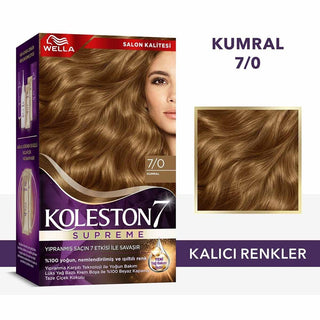 Wella Koleston Supreme 7/0 Kumral: Brown Hair Dye Kit with Oil Care - Rich Color, 100% Gray Coverage, and Long-Lasting Shine Wella Koleston: Brown Hair Dye Kit w/ Oil Care - Vibrant Color hair dye, hair color, at home hair color, kumral saç boyası, brown hair dye, hair coloring kit, hair treatment, oil care for hair, color activating cream, Wella Koleston, hair coloring, home hair dye, hair care, hair shine, gray coverage, long lasting hair color, vibrant hair, healthy hair, hair repair, Plex technology, be