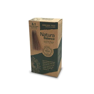 Natura Balance Ash Light Blonde Hair Dye 8.1: Ammonia-Free Cream for Trendy Light Ash Blonde Color at Home Natura Balance Ash Blonde Hair Dye: Ammonia-Free, Light Ash Color hair dye, ash light blonde hair dye, ammonia free hair dye, 8.1 hair dye, küllü açık kumral, natura balance hair dye, cream hair dye, light ash blonde hair color, hair coloring, at home hair dye, light ash blonde, hair color, ammonia-free, cream formula, even color distribution, scalp irritation, hair damage, trendy hair color, stylish h