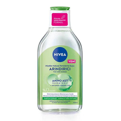 Nivea Micellar Makeup Cleansing Water - Gentle, Effective Makeup Remover for Sensitive Skin, Eco-Friendly Packaging