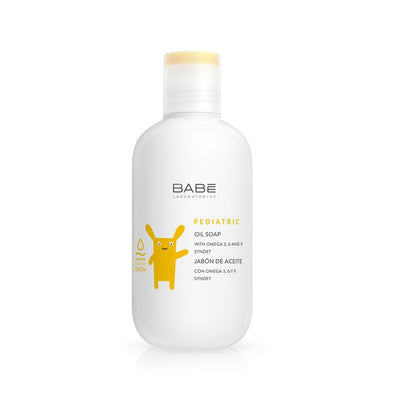 Babe Pediatric: Gentle Bath Oil for Dry, Atopic & Sensitive Skin - Cleanses, Moisturizes & Relieves Irritation (200ml/6.