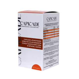 Capicade: Löykotomos & Astaxanthin Supplement - Antioxidant, Collagen, Vitamins C, D & E - Supports Joint, Skin & Immune Health - 30 Herbal Capsules Capicade: Löykotomos & Astaxanthin - Joint, Skin & Immune Support dietary supplement, Löykotomos Eğreltisi, astaxanthin supplement, collagen supplement, vitamin C supplement, vitamin D supplement, joint health supplement, skin health supplement, antioxidant supplement, herbal supplement capsules, herbal supplement, antioxidant, collagen, vitamin C, vitamin D, j