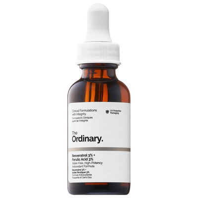 The Ordinary Resveratrol 3% + Ferulic Acid 3% Antioxidant Serum: Vegan, Cruelty-Free, Lightweight - Fight Dark Spots & A