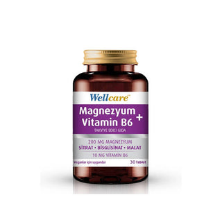 Welcare Magnesium Vitamin B6 30 Tablets